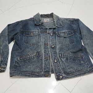 Vintage St. John's Bay Blue Denim Jacket For Womens Sz L 100% Cotton Pre-owned